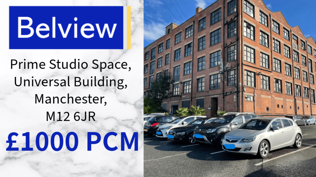 Prime Studio Space, Universal Building, Manchester, M12 6JR